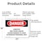 Signmission Contains Asbestos Fibers Danger Sign, Aluminum, 24in W x 18in L, 2PK OS-2PACK-DS-A-1824-L-2050 - alternate 4